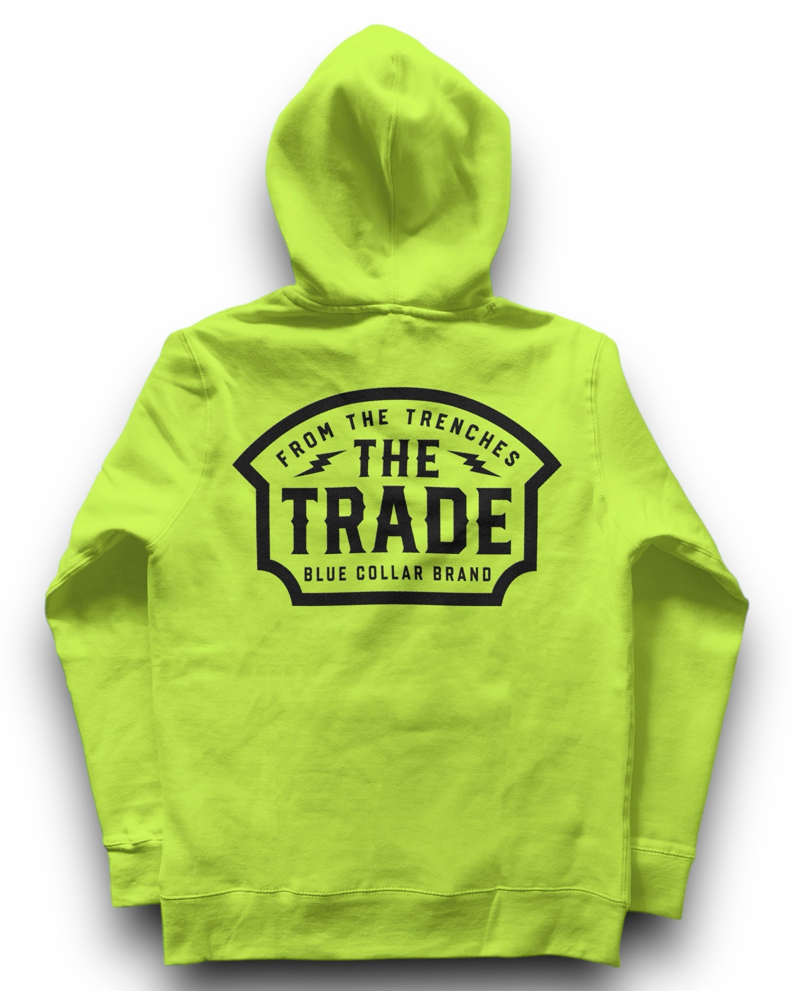 Badge Hoodie Hi Vis