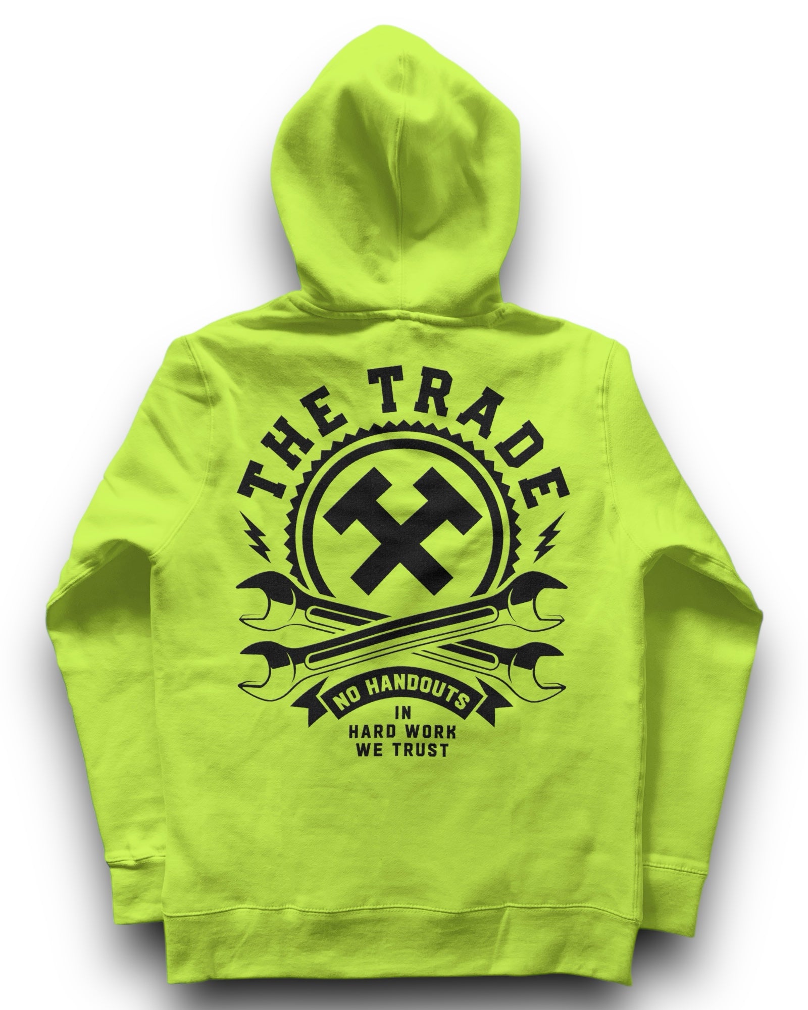 Wrench Crest Hoodie Hi Vis